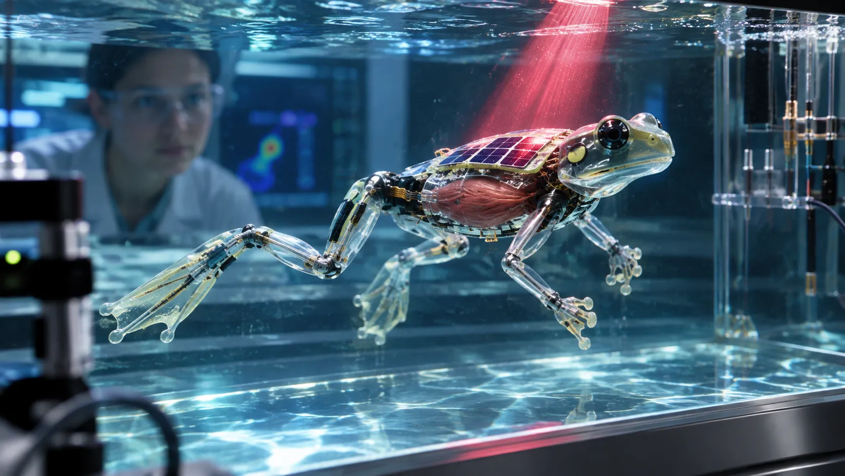 China Bikin Robot dari Otot Katak Asli, Bisa Dikendalikan Menggunakan Cahaya