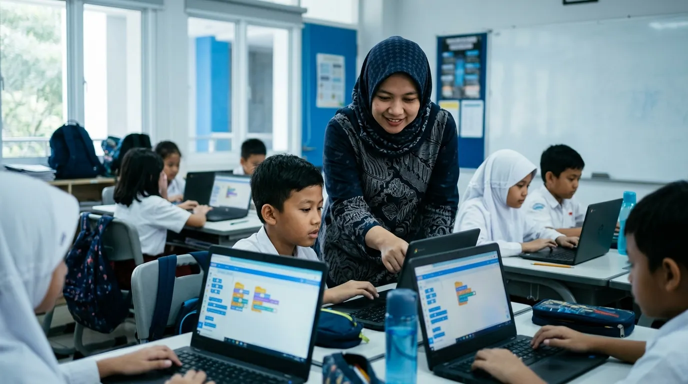 Transformasi Kurikulum Digital Indonesia: Pelatihan AI dan Coding Targetkan 361 Ribu Guru pada 2026
