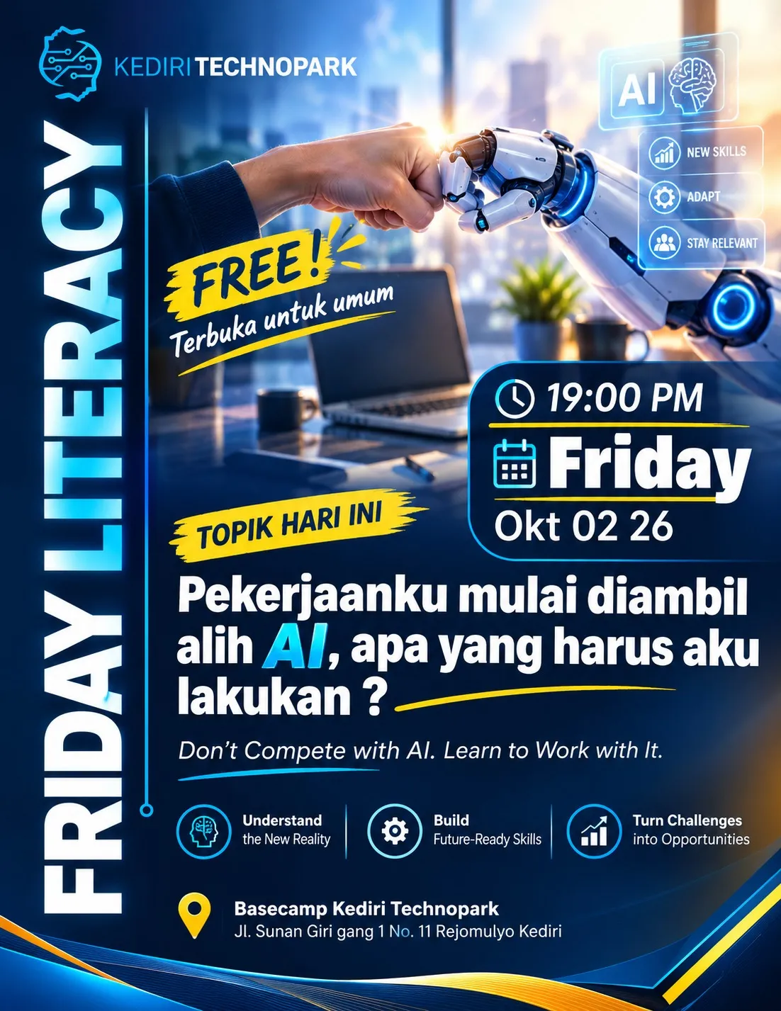 Poster Pekerjaanku mulai diambil alih AI, apa yang harus aku lakukan ?